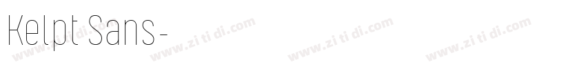 Kelpt Sans字体转换
